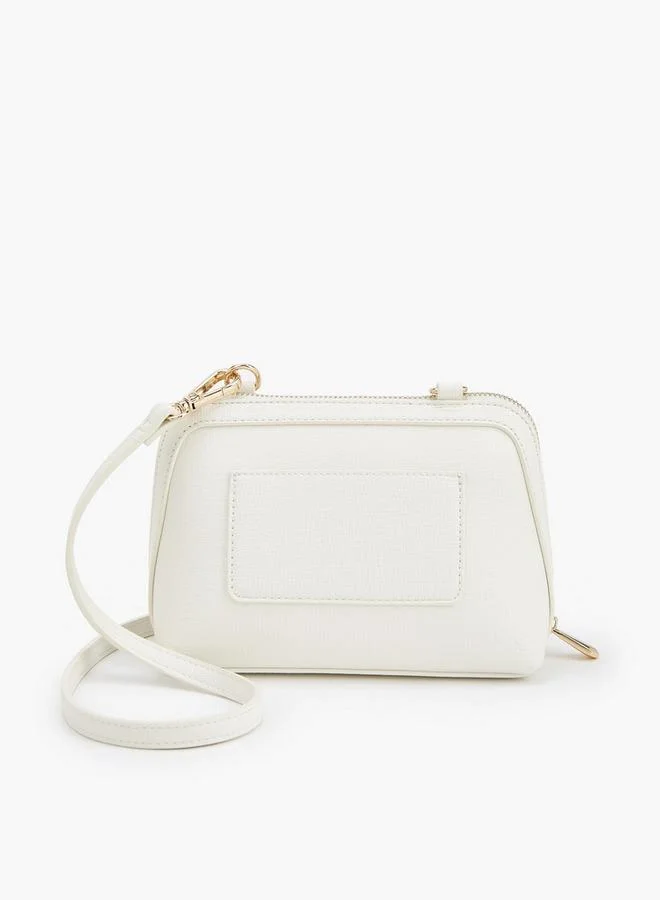 MISSY BEIGE Charm Accent Crossbody Bag With Detachable Strap for Women | Best Price UAE
